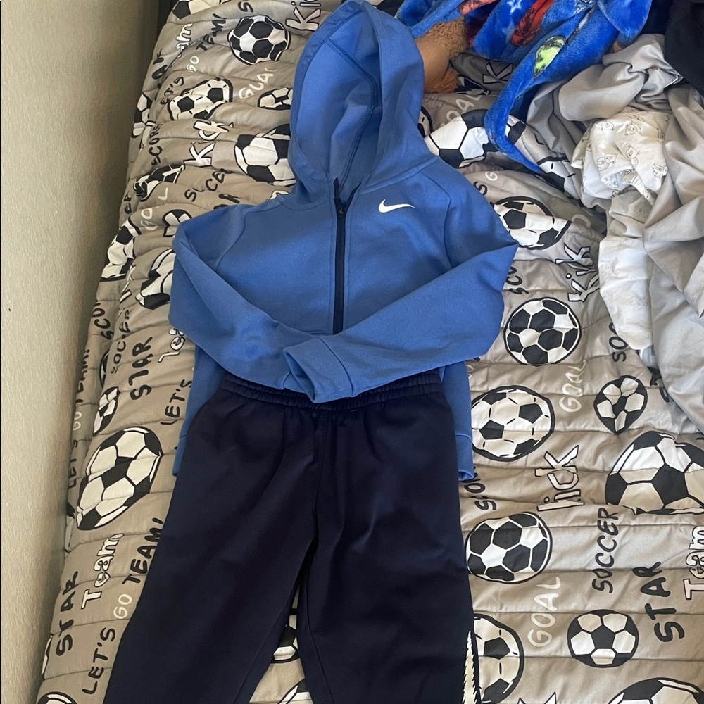 Nike Kids Navy and Black Joggers